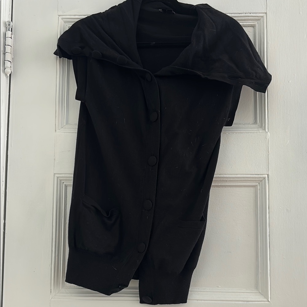 Theory Black Knit Cardigan